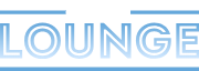SlotLounge Casino logo in light blue lettering on a transparent background